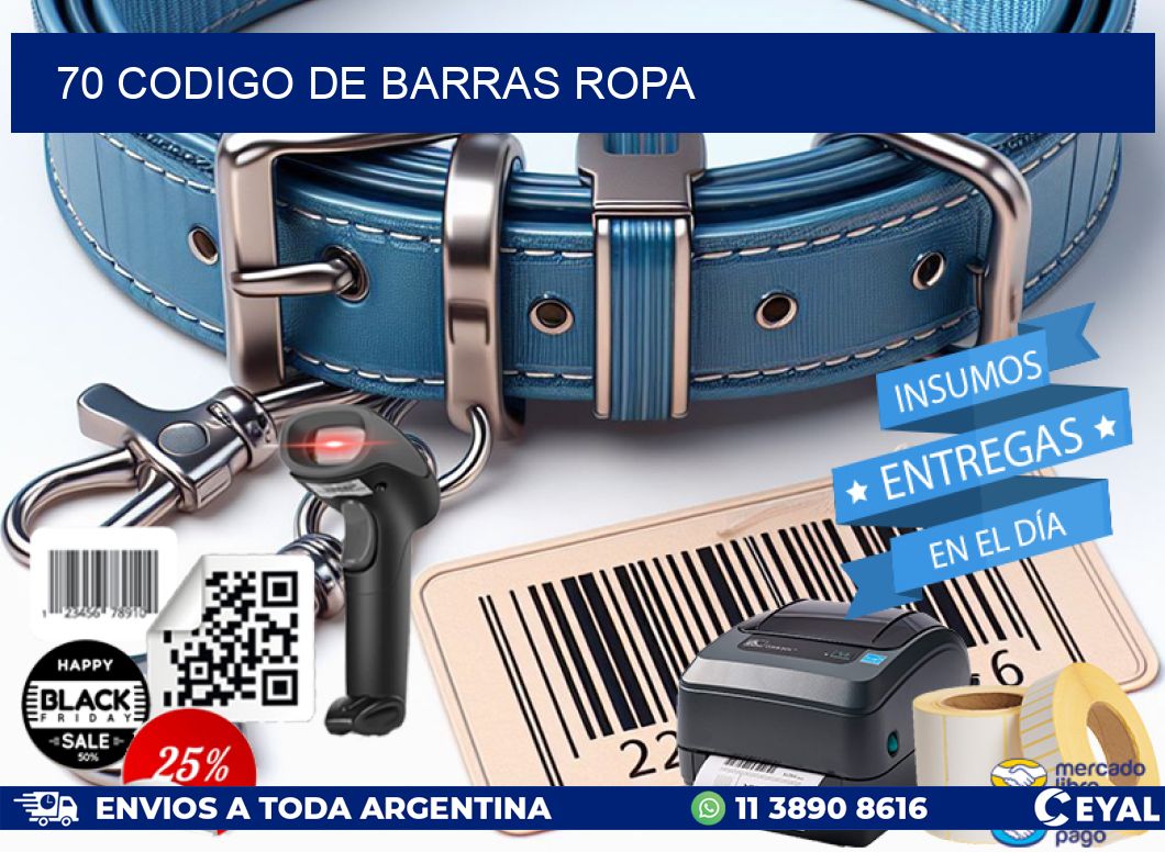 70 CODIGO DE BARRAS ROPA