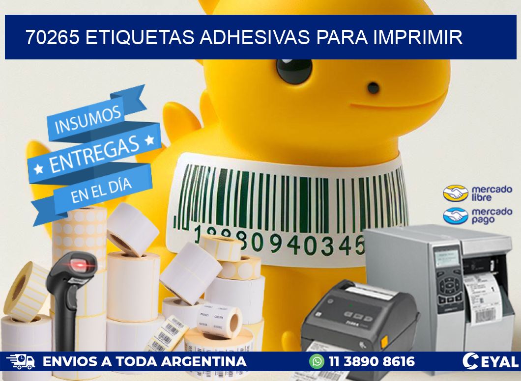 70265 Etiquetas adhesivas para imprimir