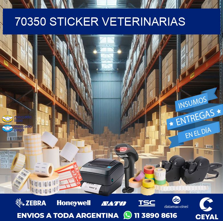 70350 STICKER VETERINARIAS