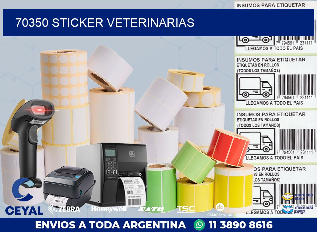 70350 STICKER VETERINARIAS