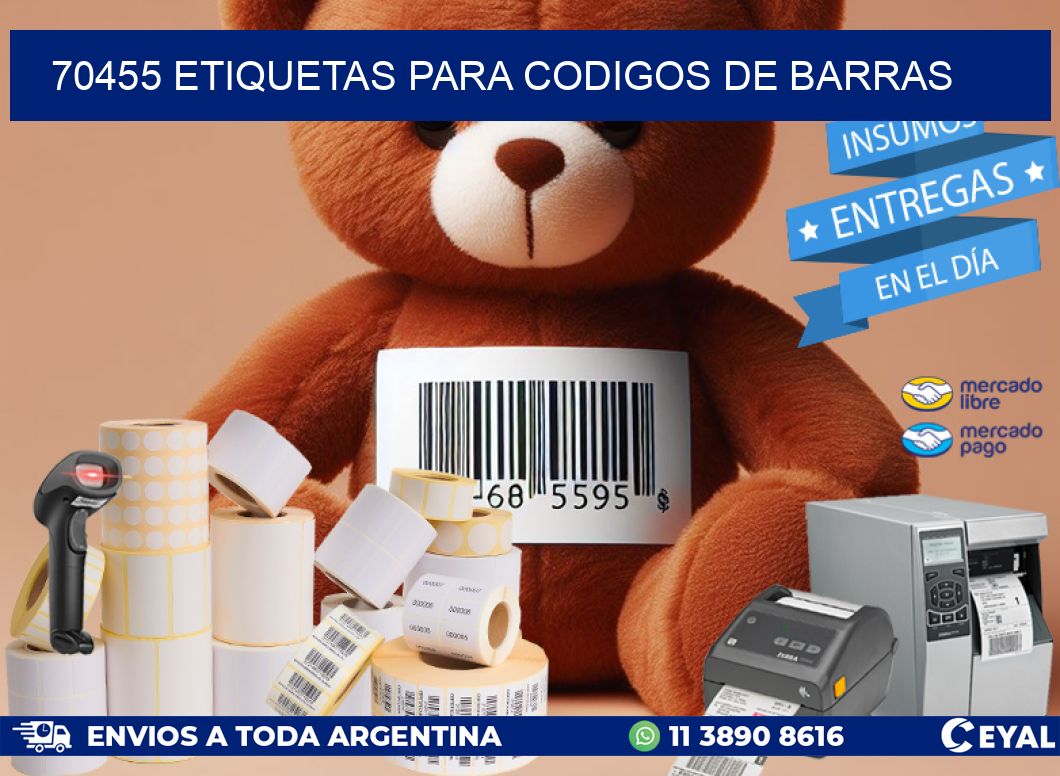 70455 ETIQUETAS PARA CODIGOS DE BARRAS