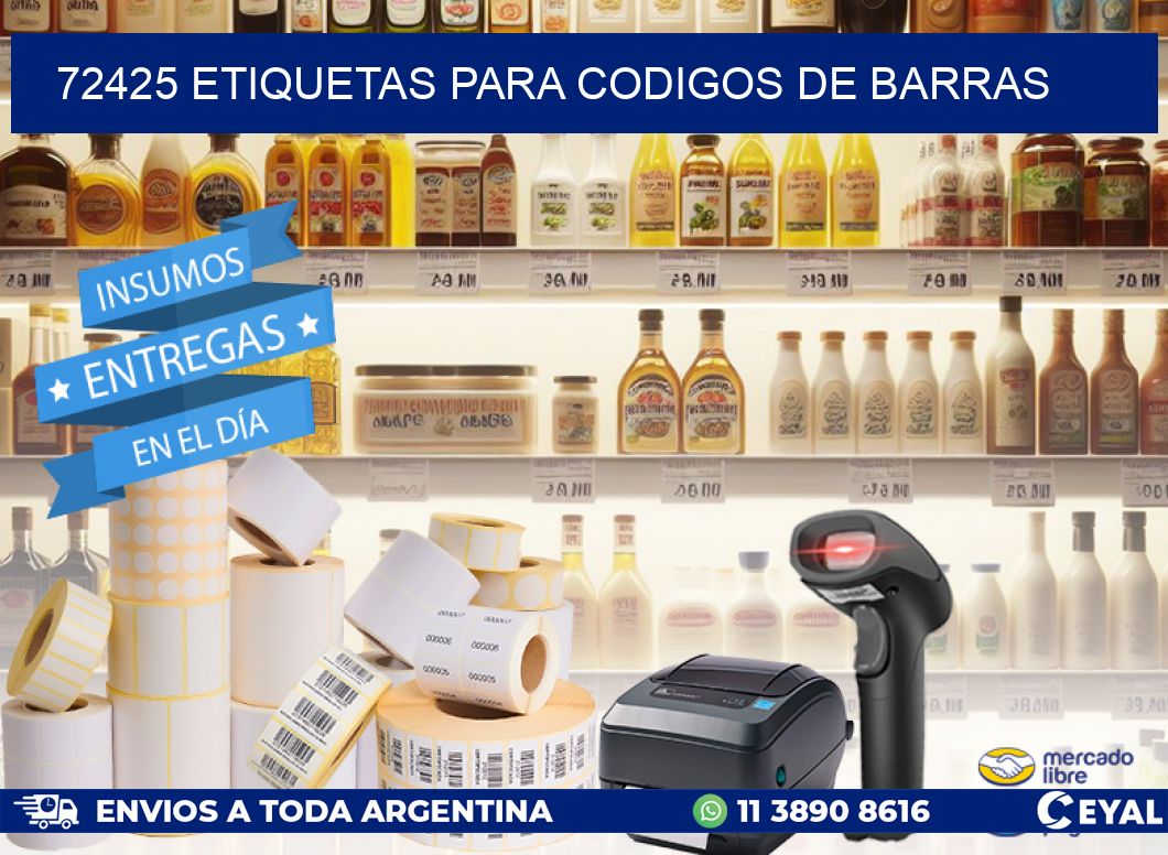 72425 ETIQUETAS PARA CODIGOS DE BARRAS