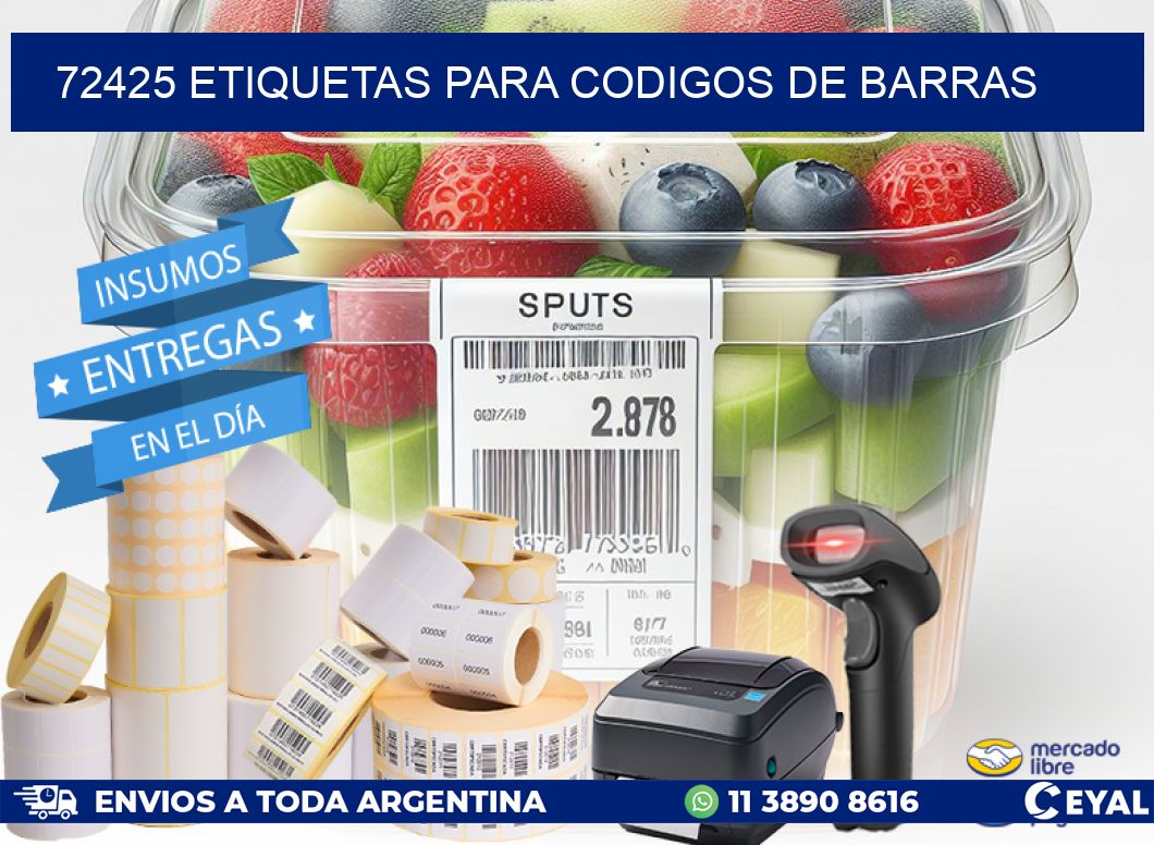 72425 ETIQUETAS PARA CODIGOS DE BARRAS