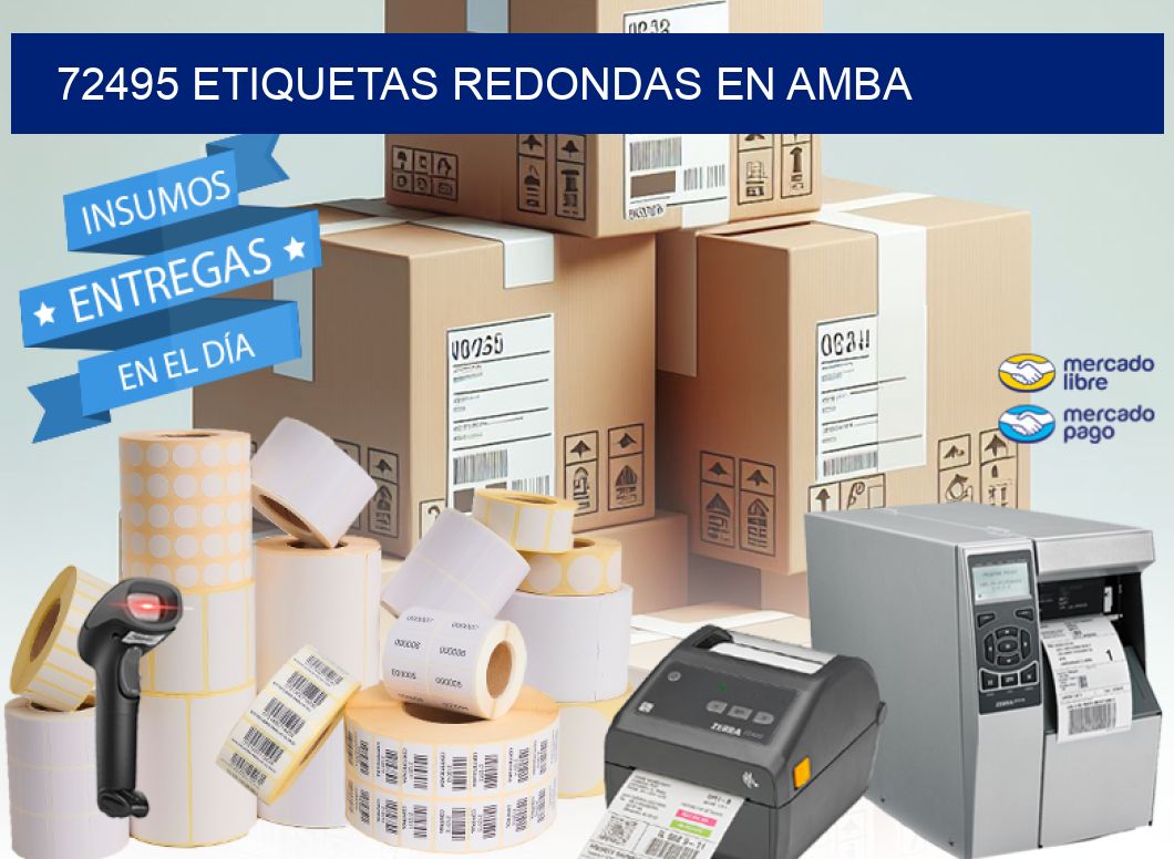 72495 ETIQUETAS REDONDAS EN AMBA