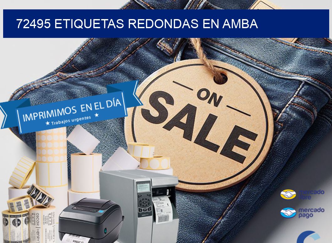 72495 ETIQUETAS REDONDAS EN AMBA