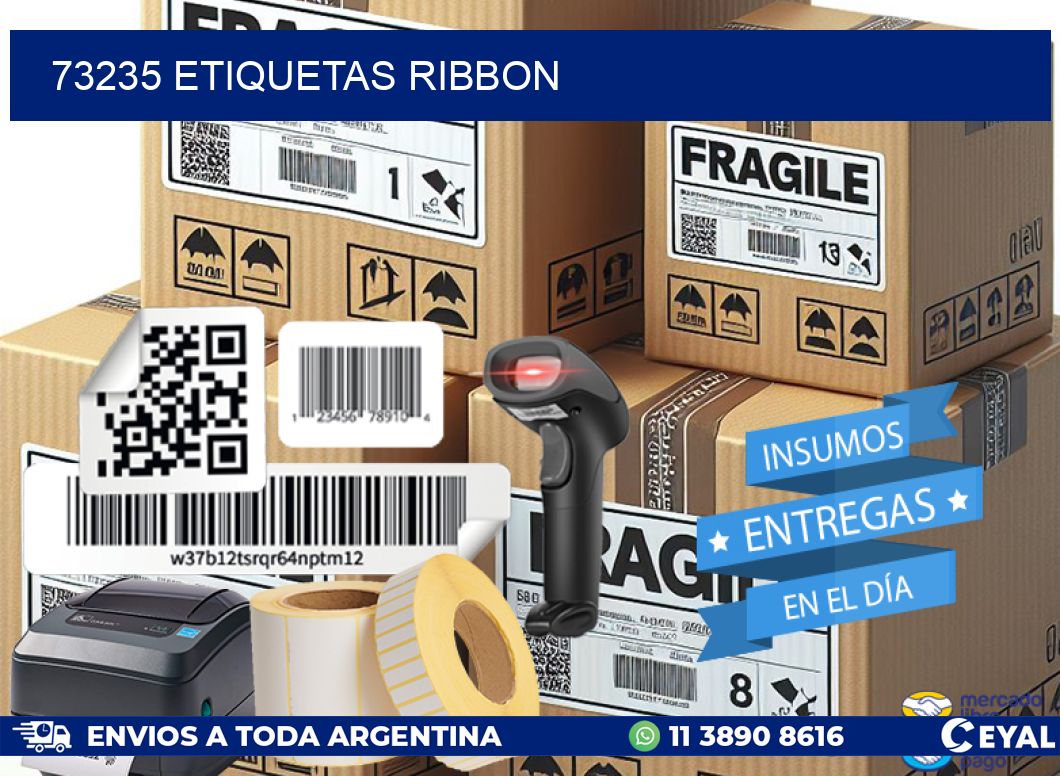 73235 ETIQUETAS RIBBON