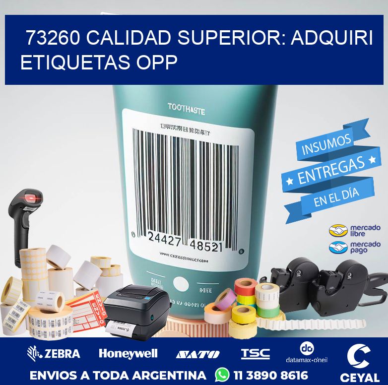 73260 CALIDAD SUPERIOR: ADQUIRI ETIQUETAS OPP