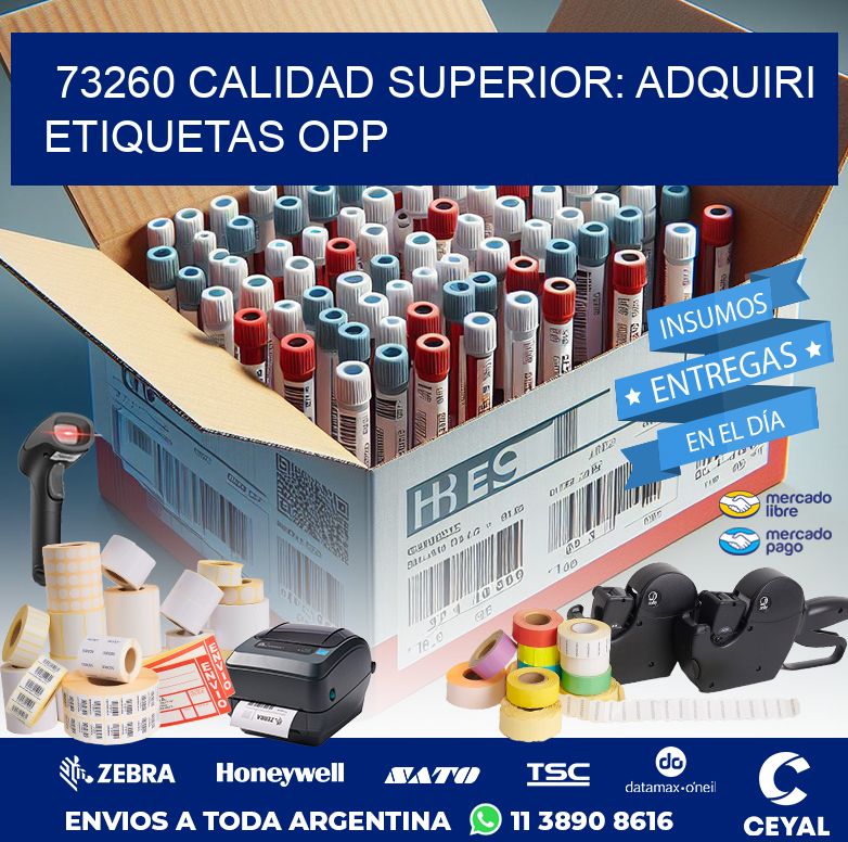 73260 CALIDAD SUPERIOR: ADQUIRI ETIQUETAS OPP