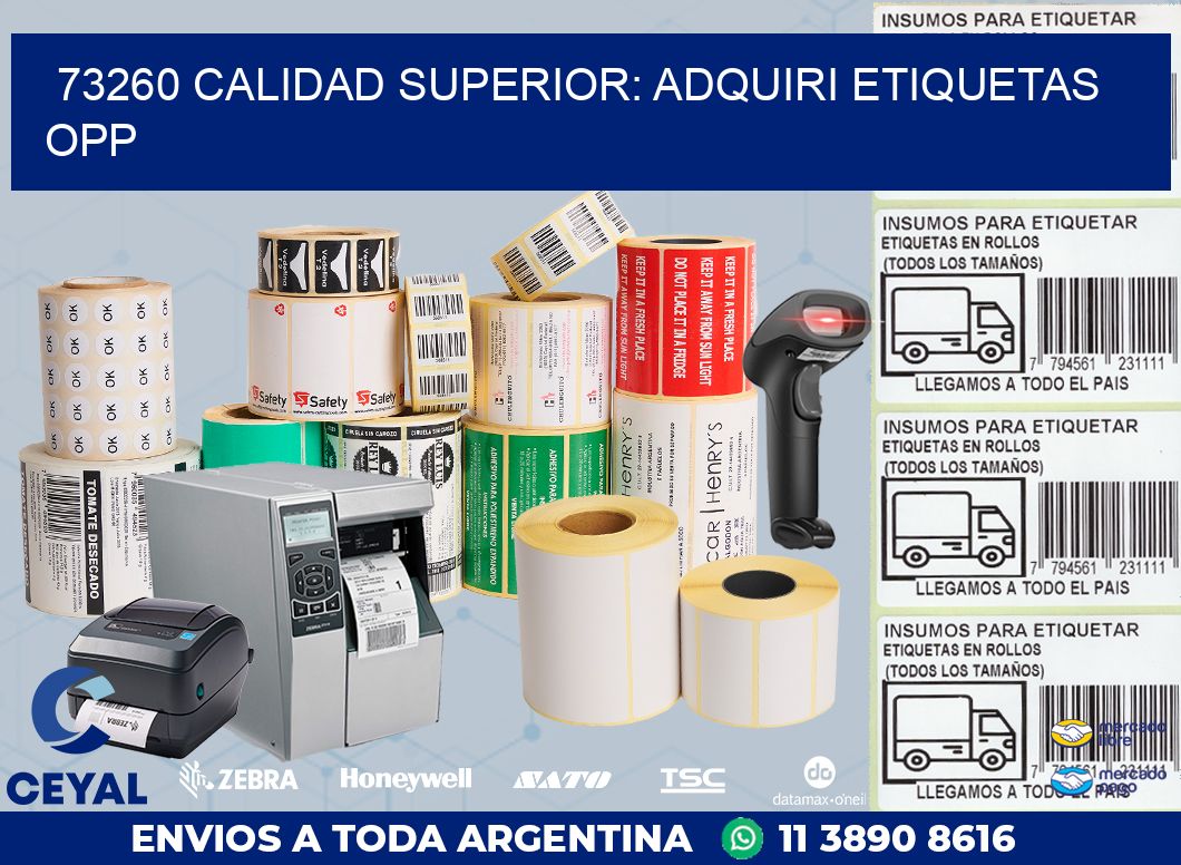 73260 CALIDAD SUPERIOR: ADQUIRI ETIQUETAS OPP