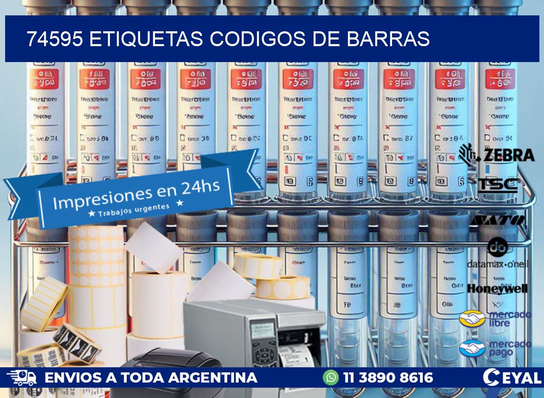 74595 etiquetas codigos de barras