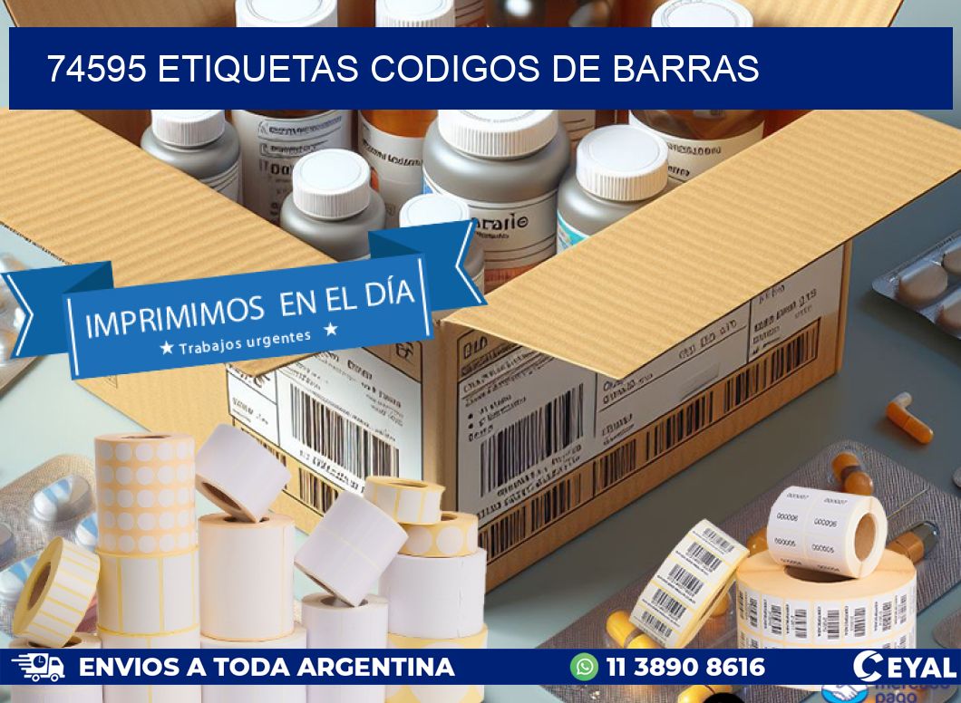 74595 etiquetas codigos de barras