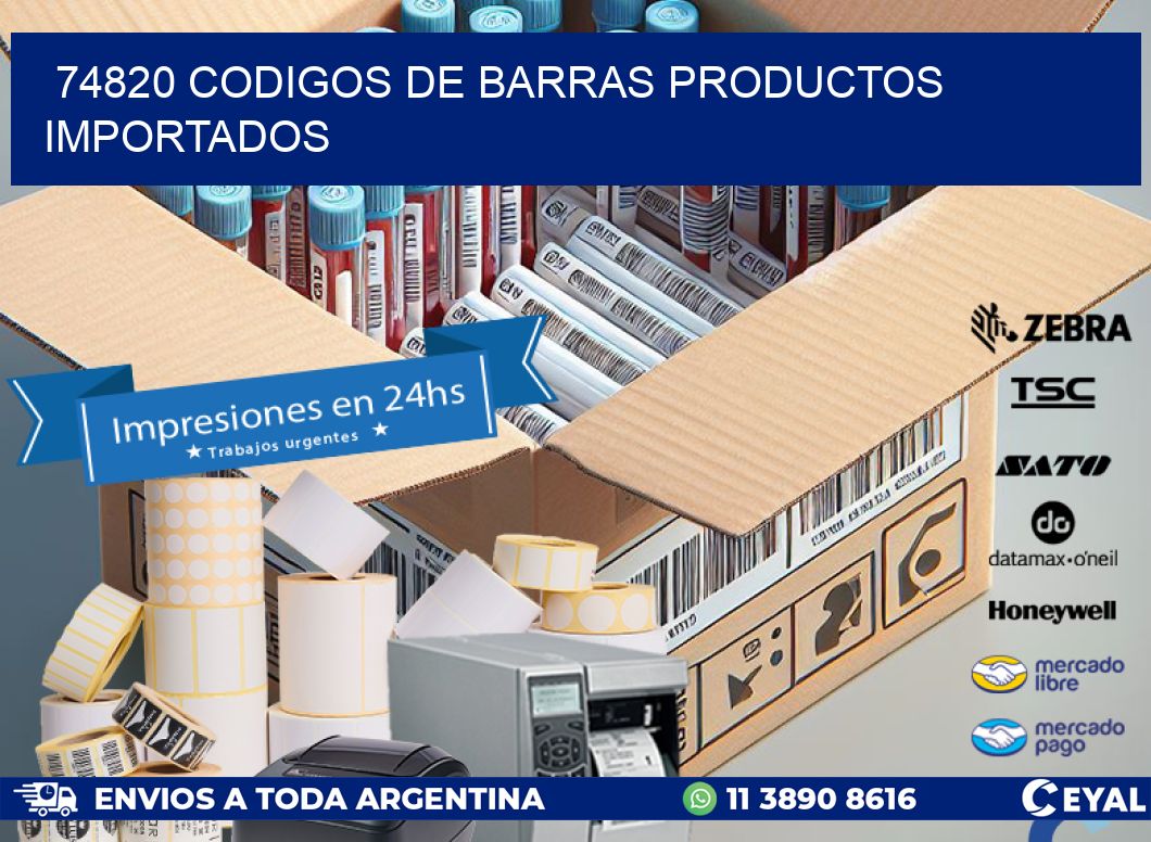 74820 codigos de barras productos importados