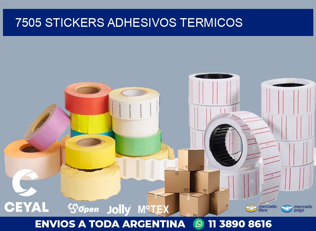 7505 stickers adhesivos termicos