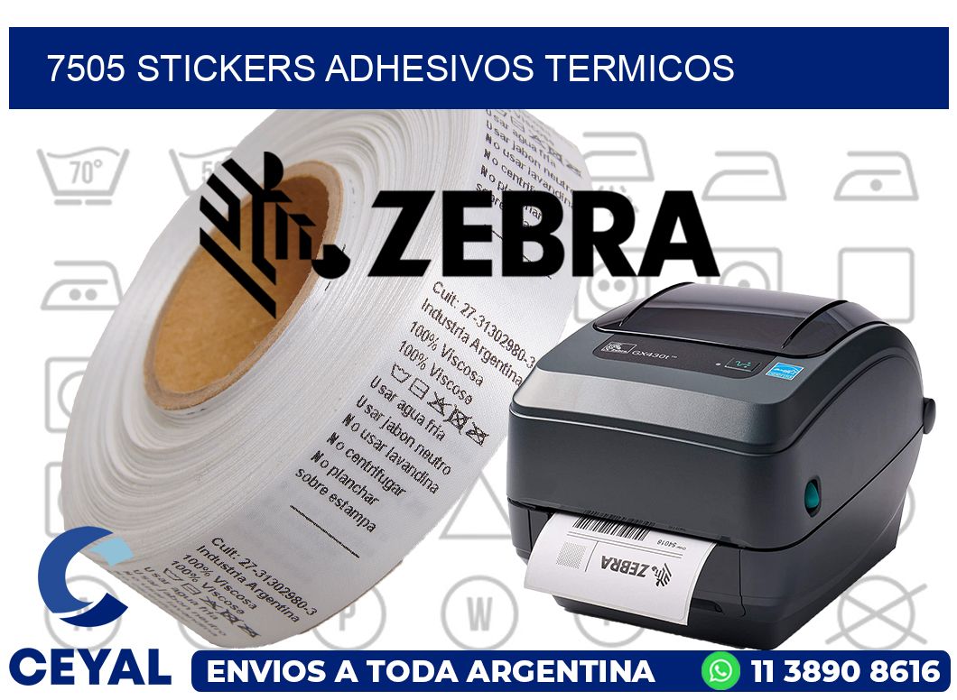 7505 stickers adhesivos termicos