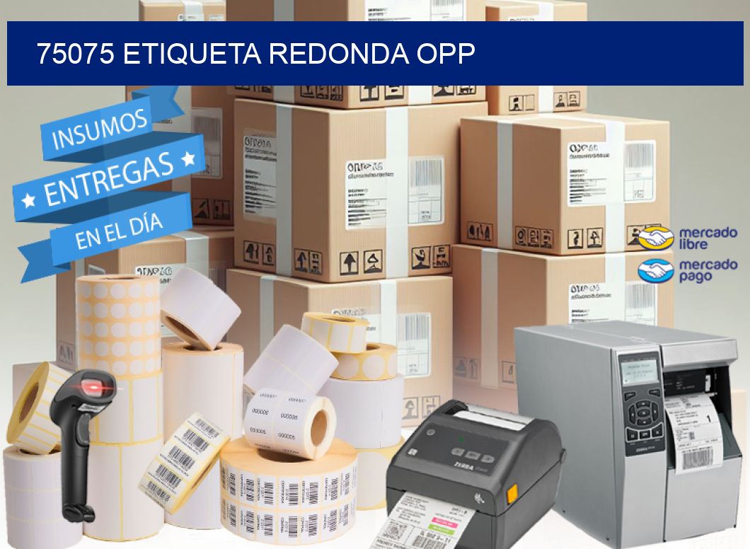 75075 ETIQUETA REDONDA OPP