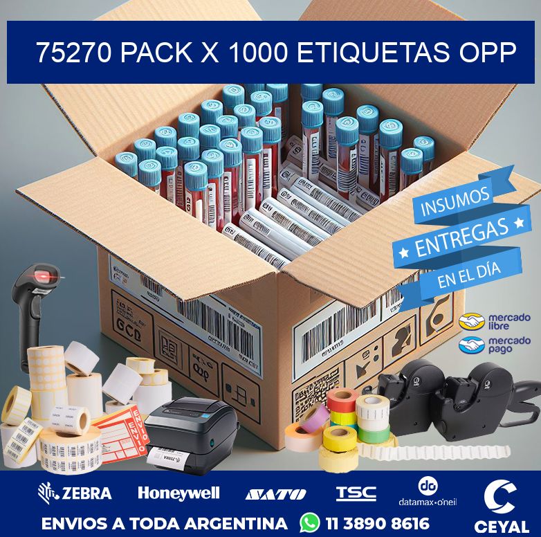 75270 PACK X 1000 ETIQUETAS OPP