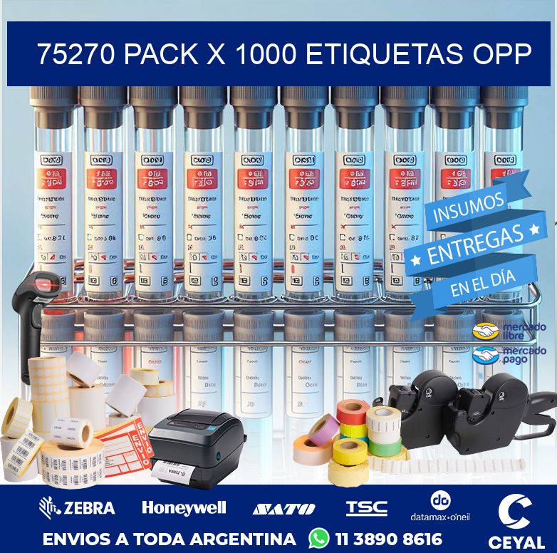 75270 PACK X 1000 ETIQUETAS OPP