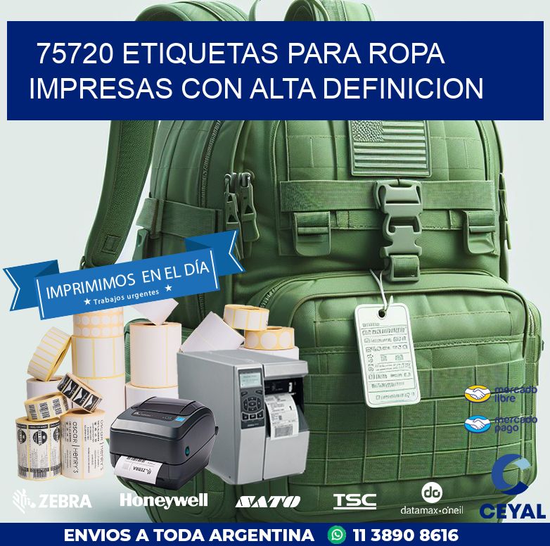 75720 ETIQUETAS PARA ROPA IMPRESAS CON ALTA DEFINICION