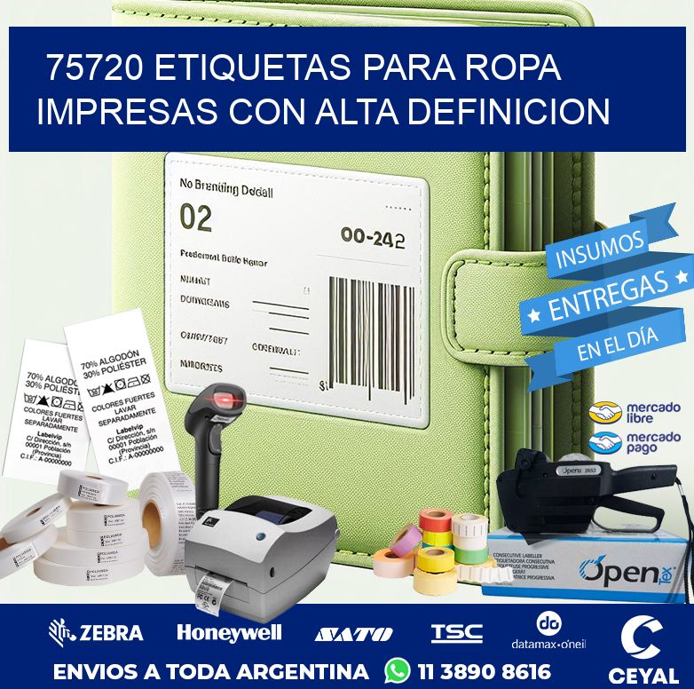 75720 ETIQUETAS PARA ROPA IMPRESAS CON ALTA DEFINICION