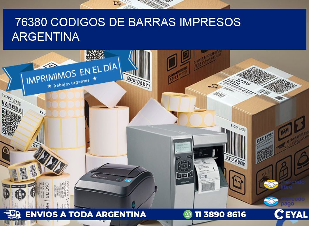 76380 codigos de barras impresos argentina