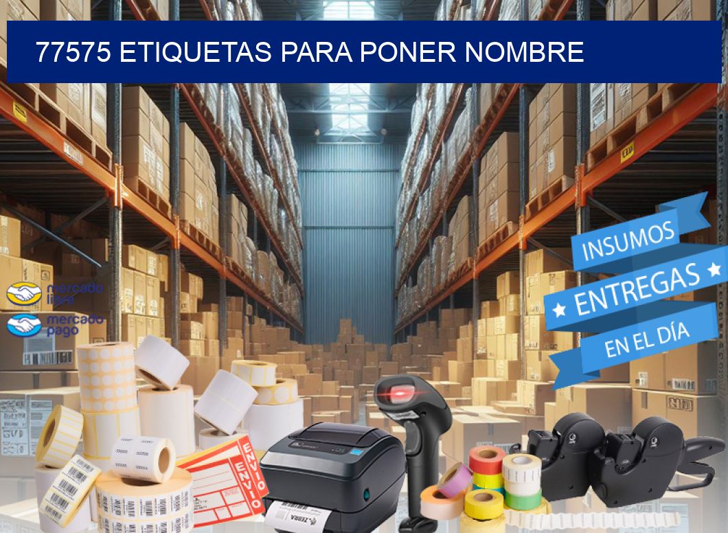 77575 ETIQUETAS PARA PONER NOMBRE