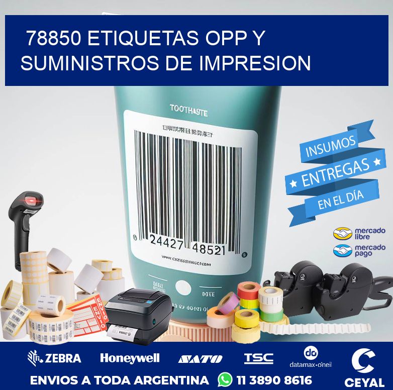 78850 ETIQUETAS OPP Y SUMINISTROS DE IMPRESION