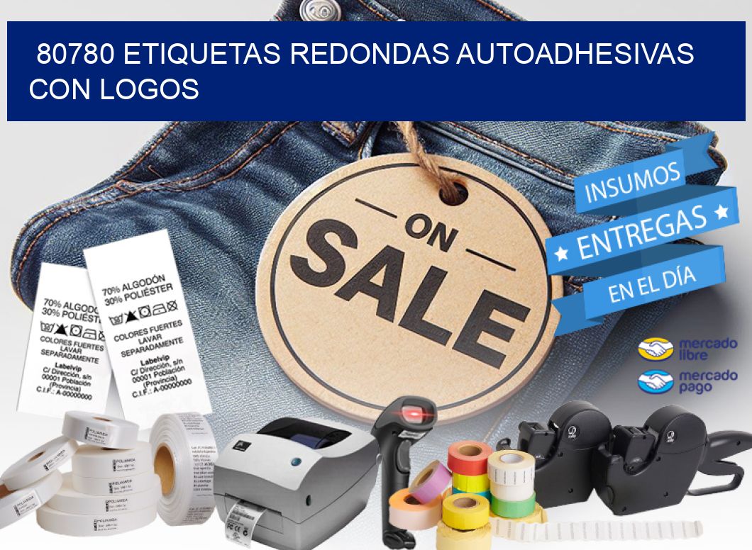 80780 ETIQUETAS REDONDAS AUTOADHESIVAS CON LOGOS