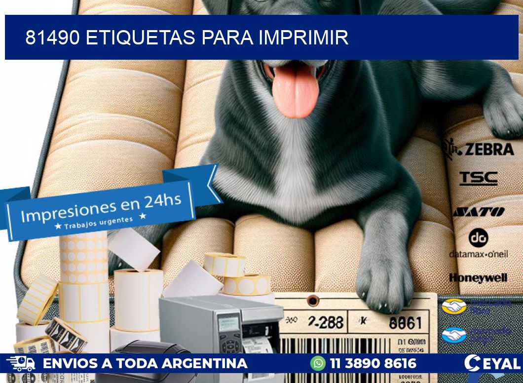 81490 etiquetas para imprimir