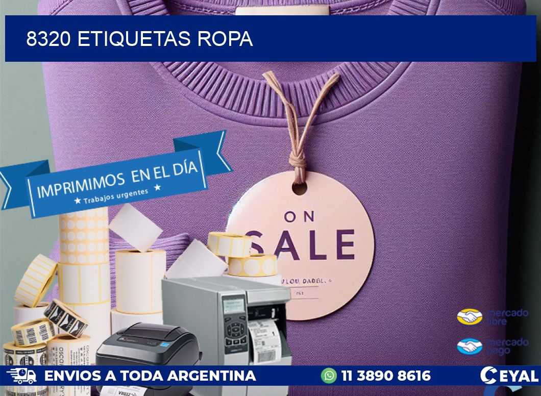 8320 ETIQUETAS ROPA