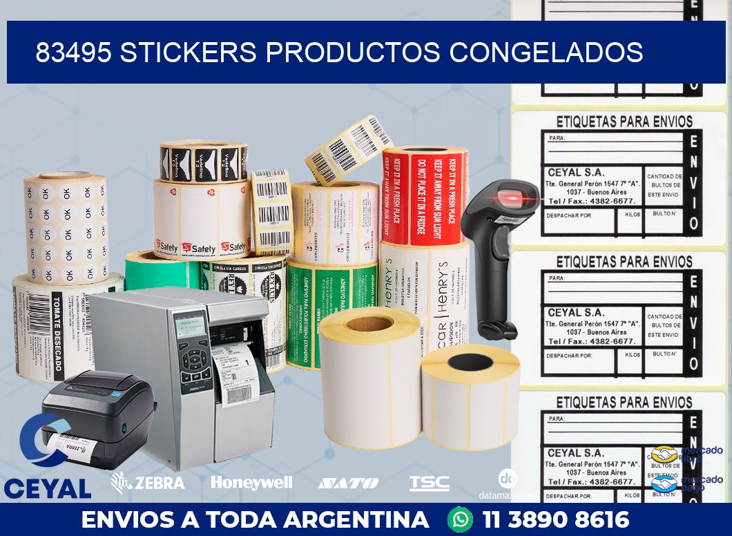 83495 stickers productos congelados