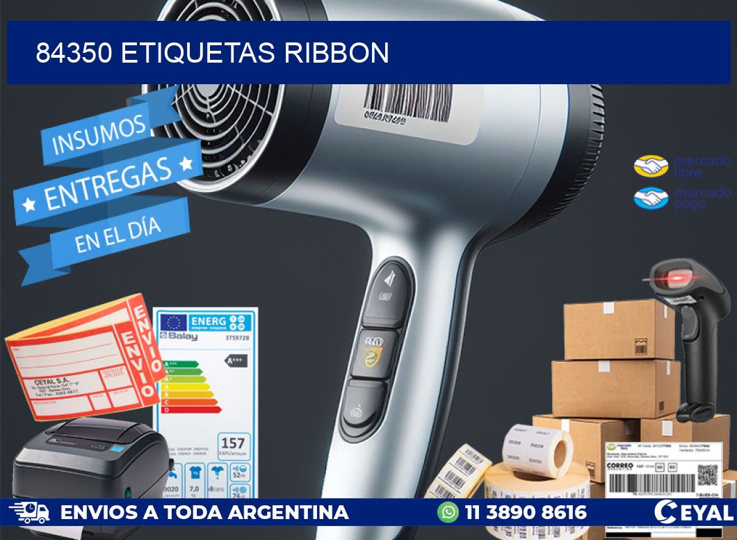 84350 ETIQUETAS RIBBON