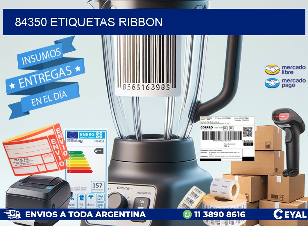 84350 ETIQUETAS RIBBON