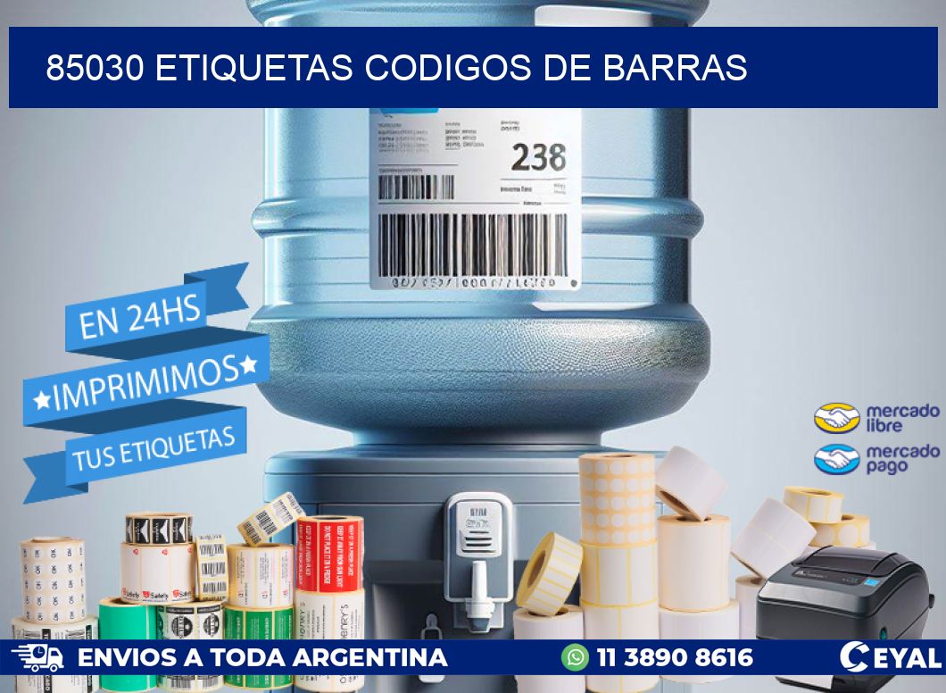 85030 etiquetas codigos de barras