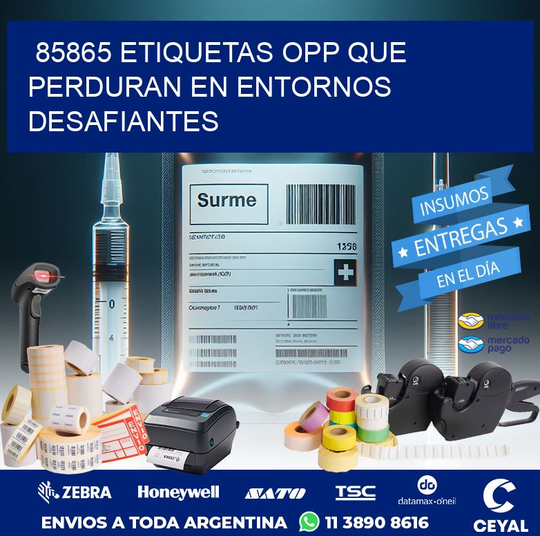 85865 ETIQUETAS OPP QUE PERDURAN EN ENTORNOS DESAFIANTES