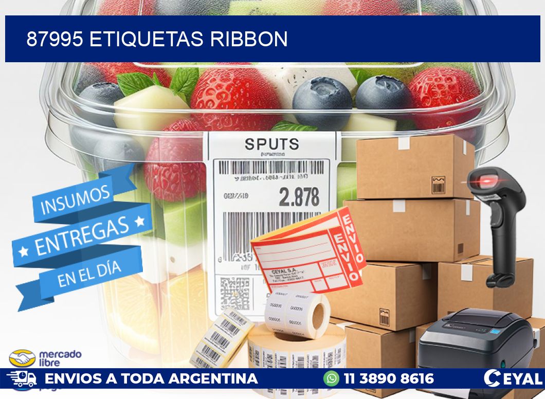 87995 ETIQUETAS RIBBON