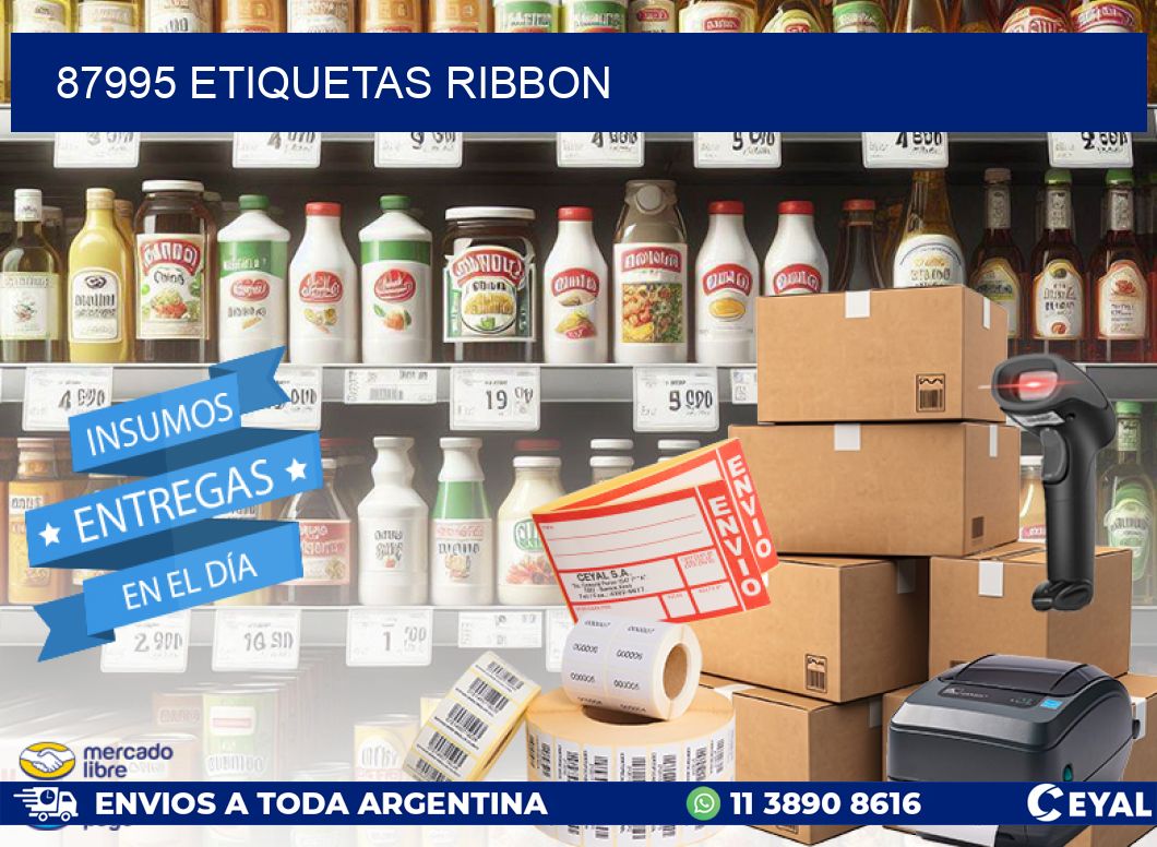 87995 ETIQUETAS RIBBON