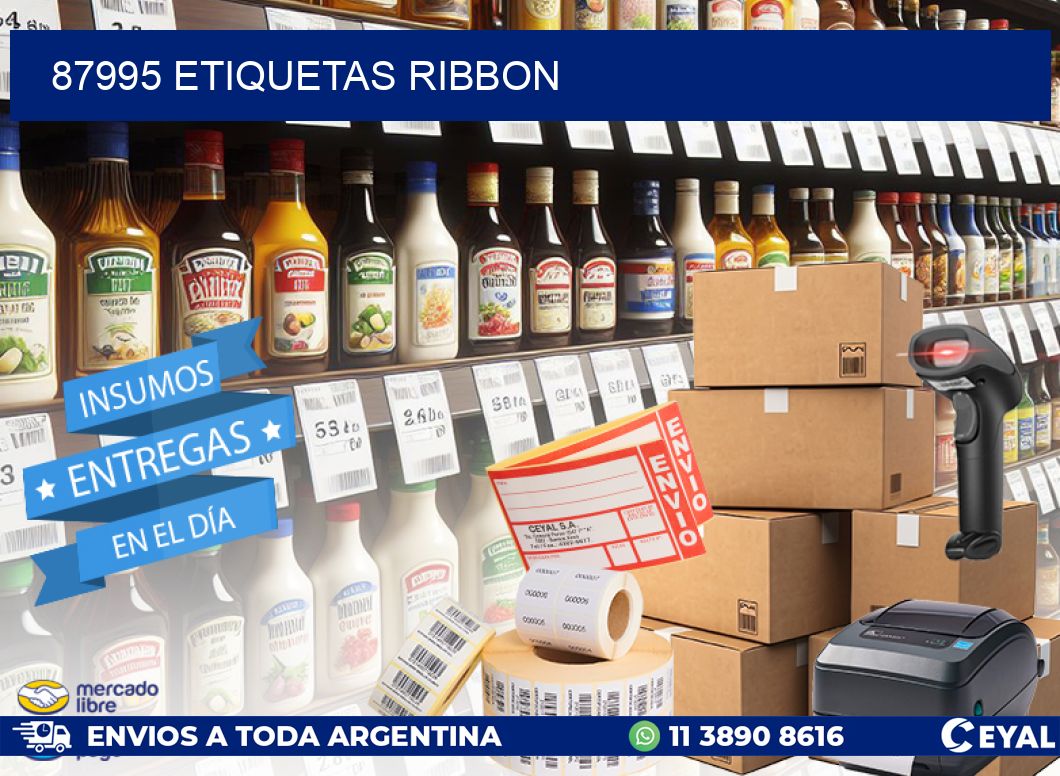 87995 ETIQUETAS RIBBON