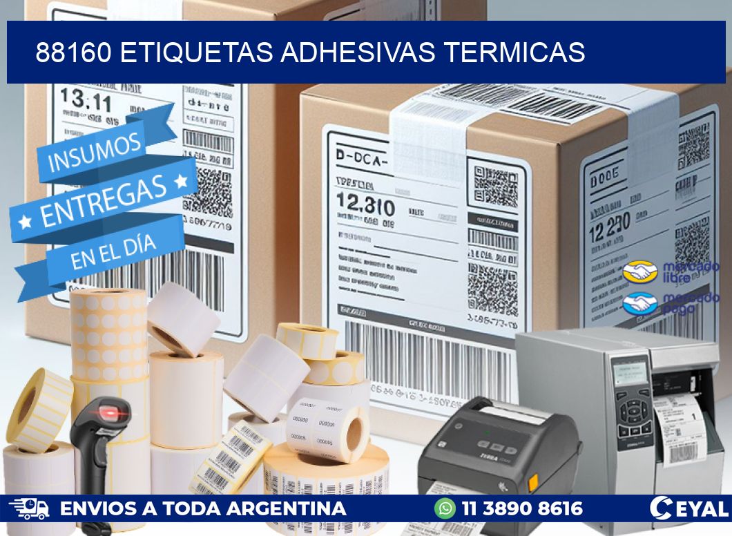 88160 etiquetas adhesivas termicas