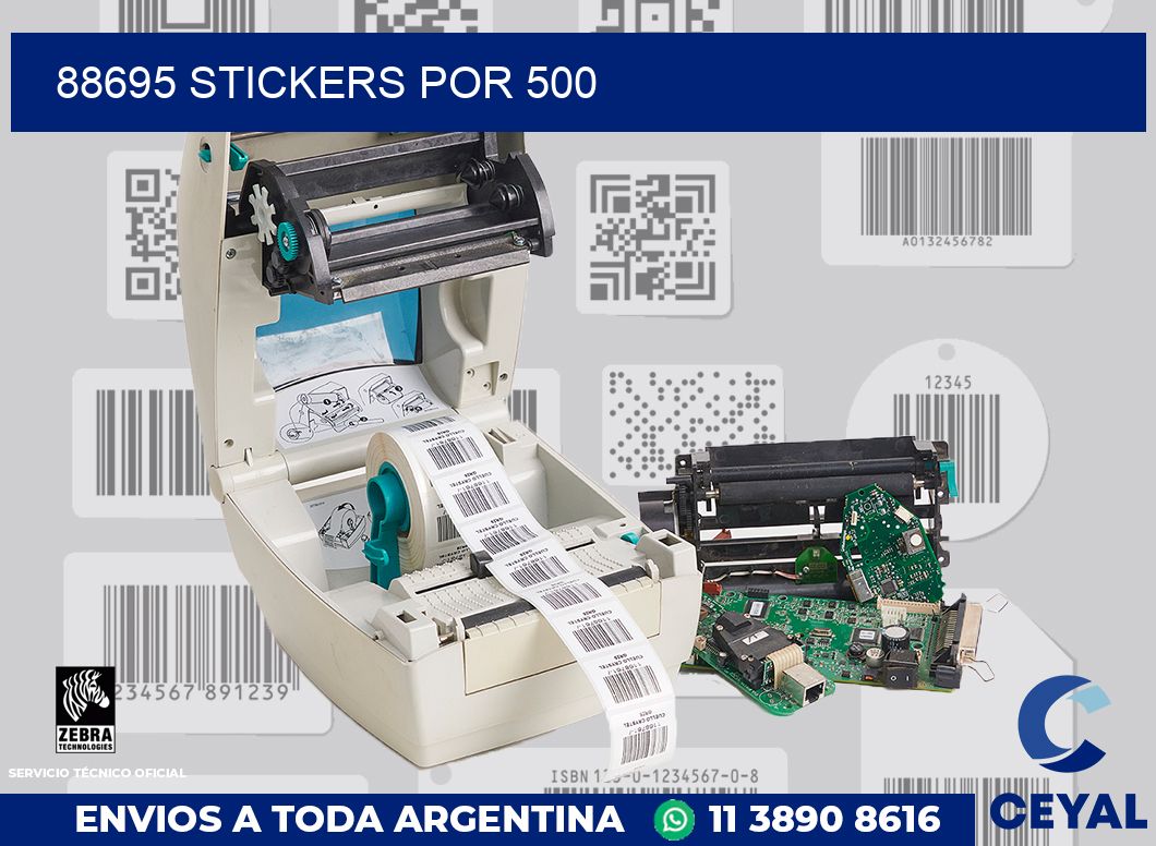 88695 STICKERS POR 500