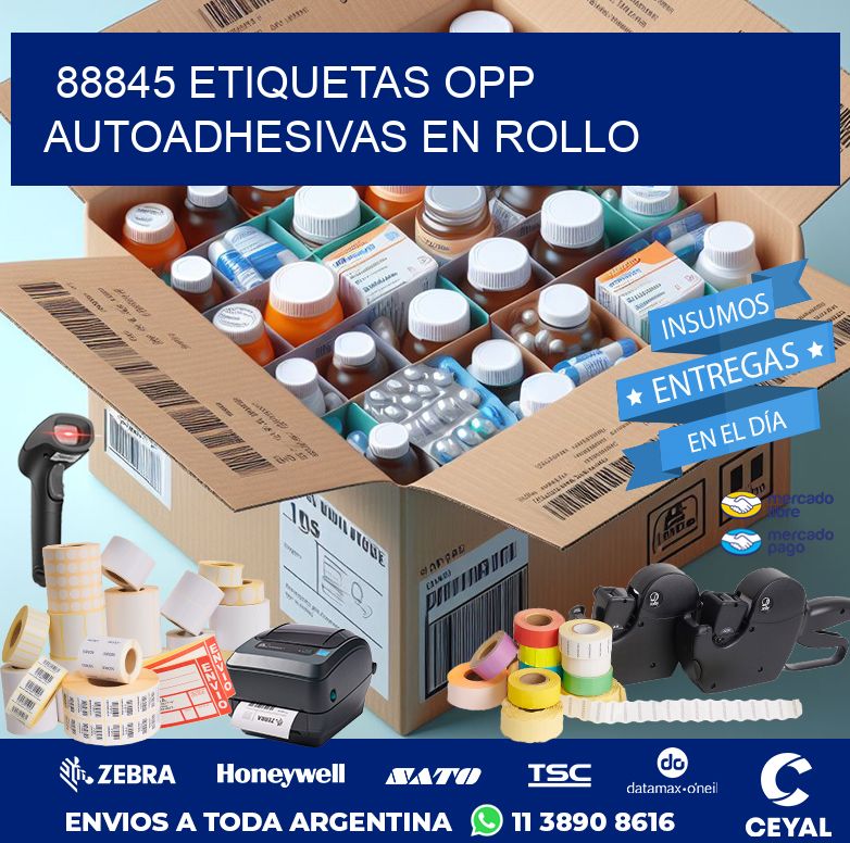 88845 ETIQUETAS OPP AUTOADHESIVAS EN ROLLO