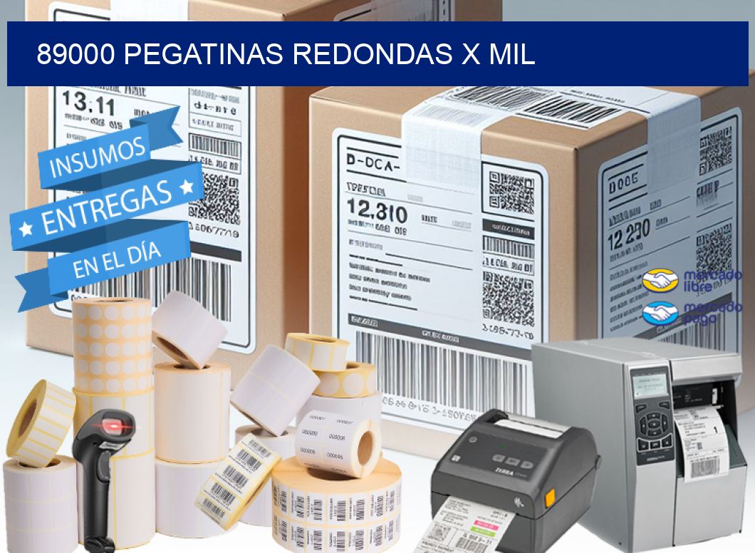 89000 PEGATINAS REDONDAS X MIL