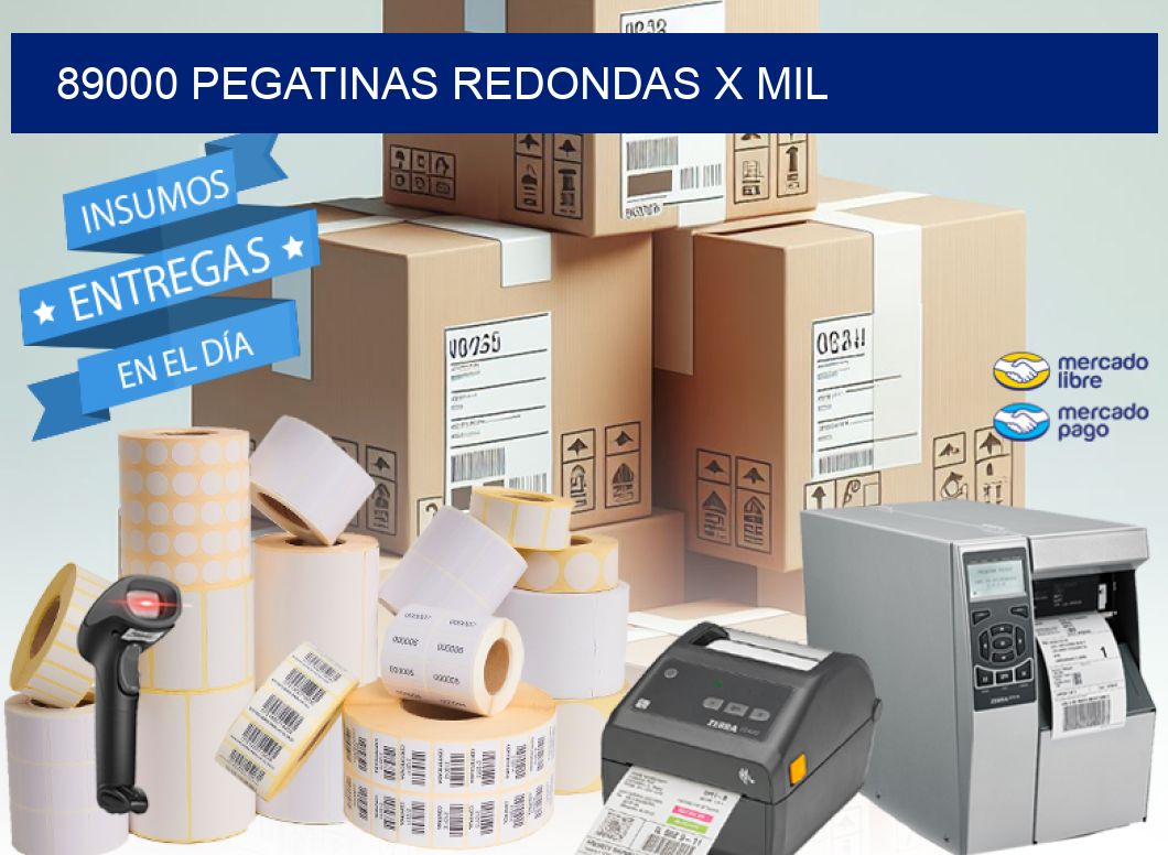 89000 PEGATINAS REDONDAS X MIL