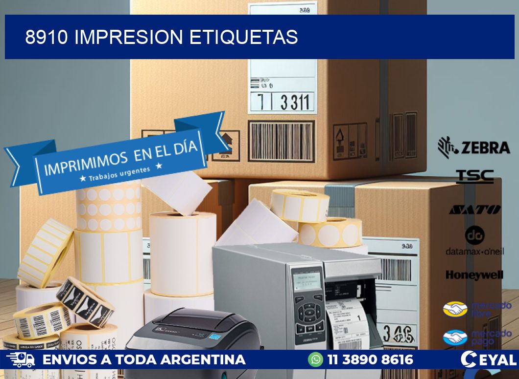 8910 impresion etiquetas