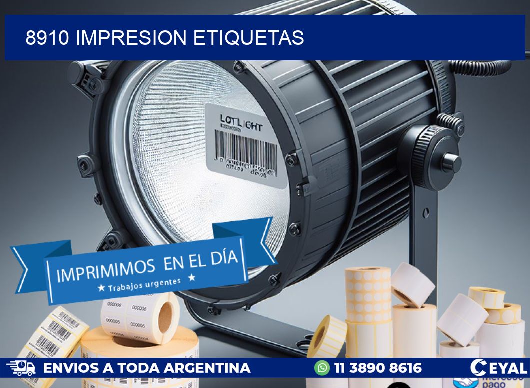 8910 impresion etiquetas