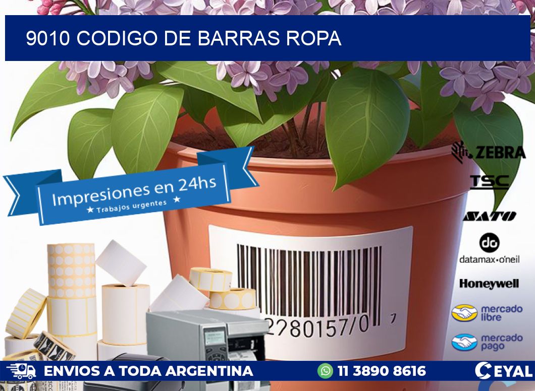 9010 CODIGO DE BARRAS ROPA