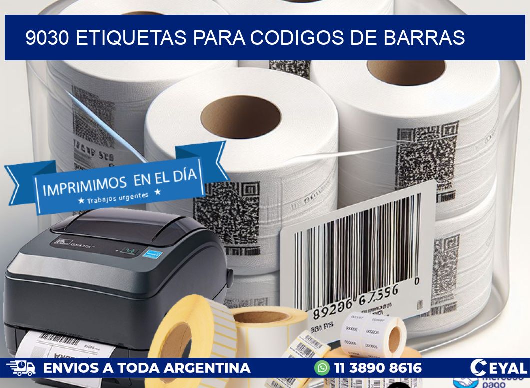 9030 ETIQUETAS PARA CODIGOS DE BARRAS