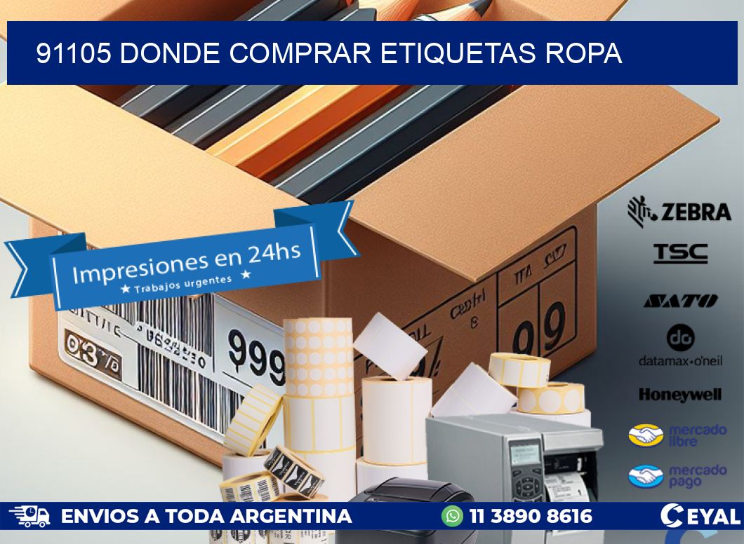 91105 DONDE COMPRAR ETIQUETAS ROPA