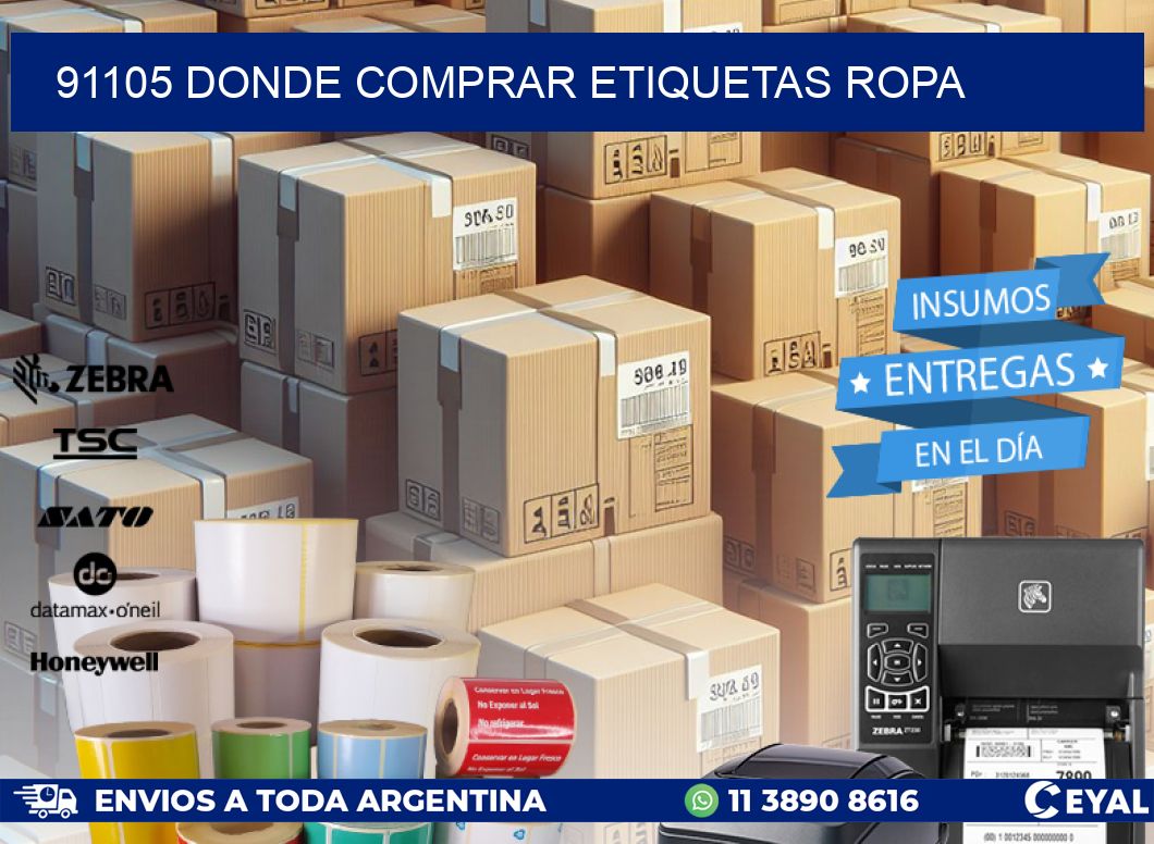 91105 DONDE COMPRAR ETIQUETAS ROPA