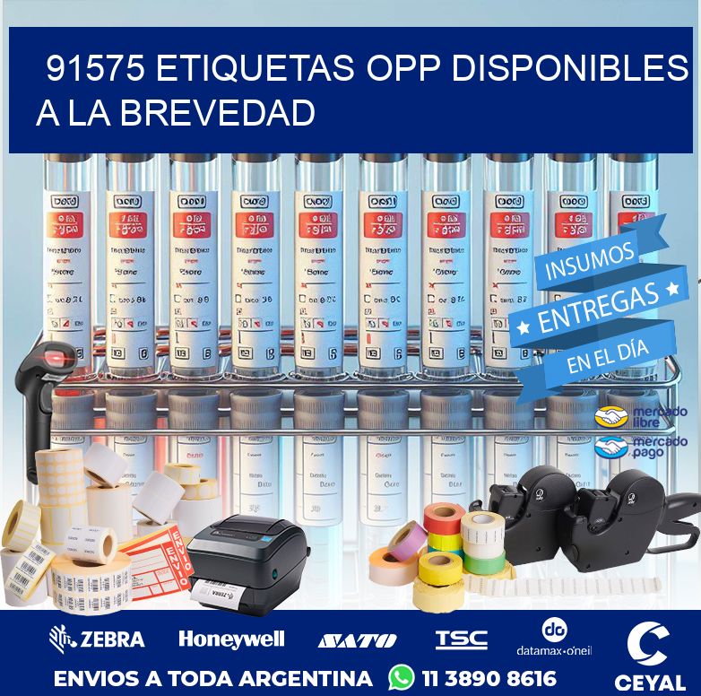 91575 ETIQUETAS OPP DISPONIBLES A LA BREVEDAD