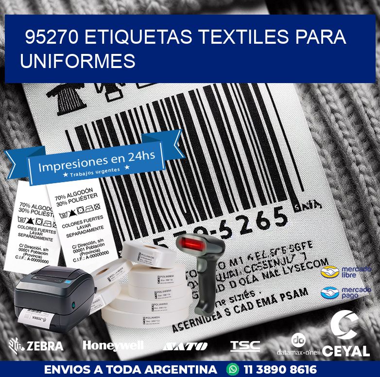 95270 ETIQUETAS TEXTILES PARA UNIFORMES